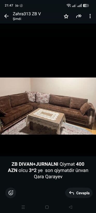 Künc divan lalafo.az -da Künc divan