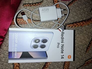 Redmi Note 14 Pro, 256 GB, Barmaq izi, Face ID lalafo.az -da Redmi Note 14 Pro, 256 GB, Barmaq izi, Face ID