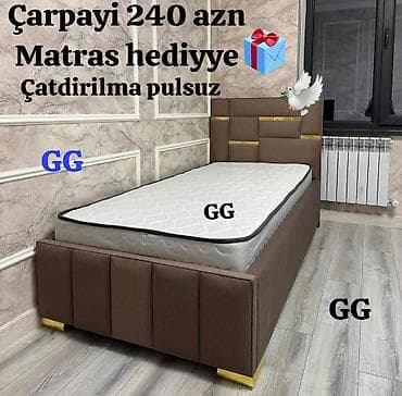 Yeni, Təknəfərlik çarpayı, Matras ilə, Siyirməsiz lalafo.az -da Yeni, Təknəfərlik çarpayı, Matras ilə, Siyirməsiz