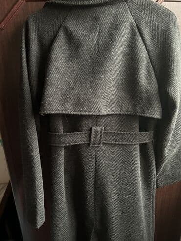 Qadınlar üçün klassik palto - Rəng: qrafit-boz - Parça: balıqsayağı lalafo.az -da Qadınlar üçün klassik palto - Rəng: qrafit-boz - Parça: balıqsayağı