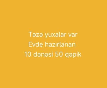 Təzə, evdə hazırlanan yuxa satılır. - İncecik açılmış, sacda lalafo.az -da Təzə, evdə hazırlanan yuxa satılır. - İncecik açılmış, sacda