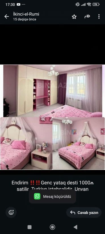 Endirim ‼️‼️Genc yataq desti 1000₼ satilir .Turkiye istehsalidir lalafo.az -da Endirim ‼️‼️Genc yataq desti 1000₼ satilir .Turkiye istehsalidir