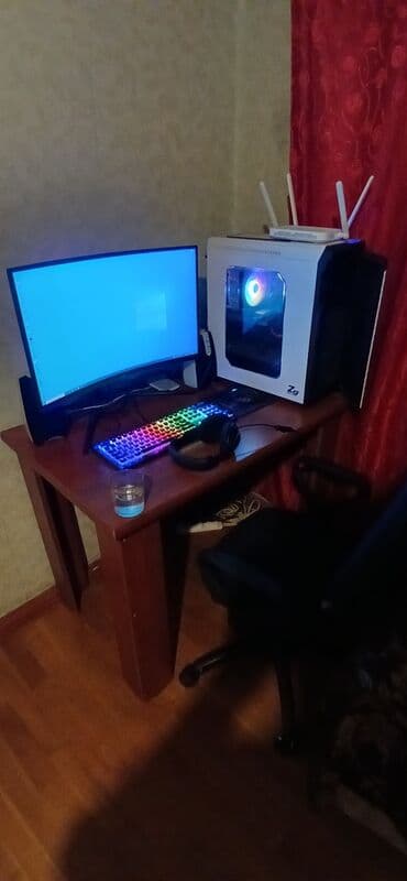 Gaming masaüstü kompüter + aksesuarlar komplekti Komponentlər: - lalafo.az -da Gaming masaüstü kompüter + aksesuarlar komplekti Komponentlər: -