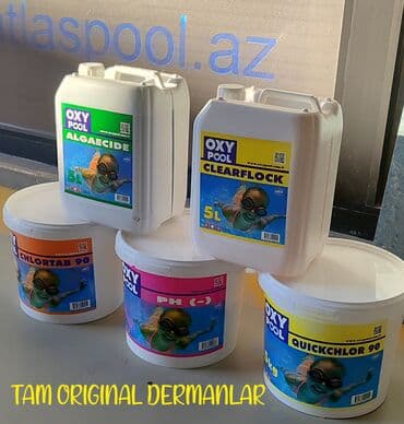 OXY POOL hovuz kimyəvi vasitələri dəsti - Algaecide 5L – yosunların lalafo.az -da OXY POOL hovuz kimyəvi vasitələri dəsti - Algaecide 5L – yosunların