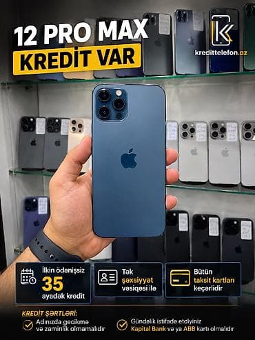 IPhone 12 Pro Max, 128 GB, Pacific Blue lalafo.az -da IPhone 12 Pro Max, 128 GB, Pacific Blue