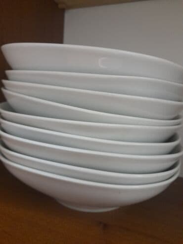 Boşqablar, 8 ədədli dəst, rəng - Ağ, Farfor lalafo.az -da Boşqablar, 8 ədədli dəst, rəng - Ağ, Farfor