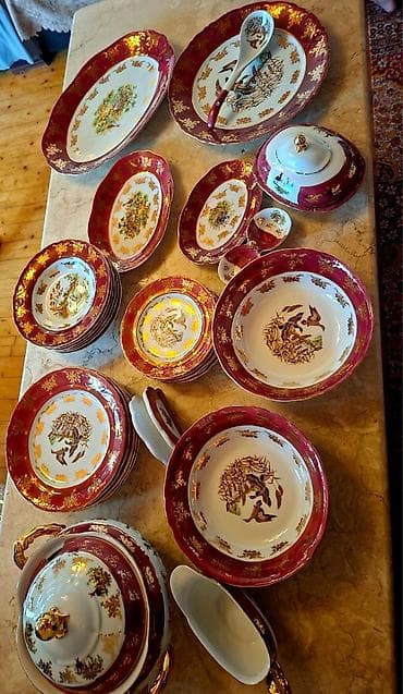 Nahar dəsti, rəng - Qızılı, Farfor lalafo.az -da Nahar dəsti, rəng - Qızılı, Farfor