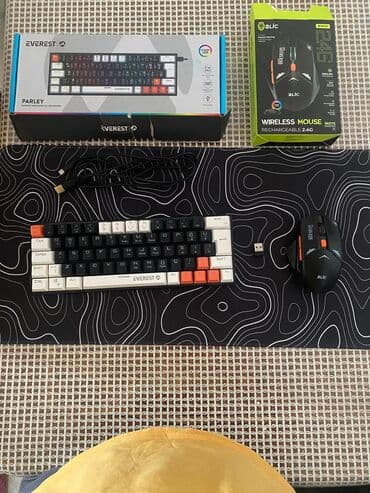 Şəkildəki komplekt satılır. Mouse,klaviatura və mousepad lalafo.az -da Şəkildəki komplekt satılır. Mouse,klaviatura və mousepad