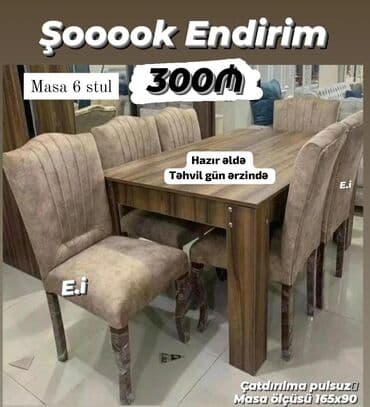 Qonaq otağı üçün, Yeni, 6 stul lalafo.az -da Qonaq otağı üçün, Yeni, 6 stul