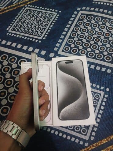 IPhone 15 Pro, 256 GB, White Titanium, Face ID lalafo.az -da IPhone 15 Pro, 256 GB, White Titanium, Face ID