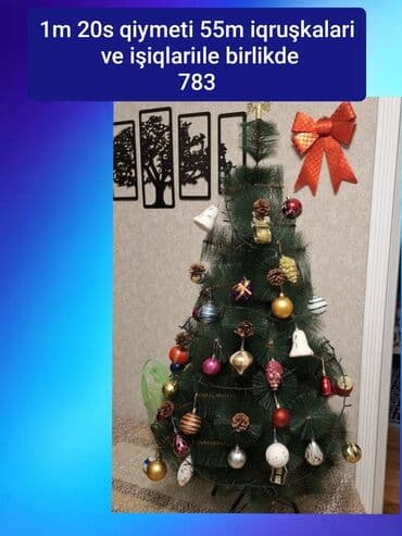 Yeni il şam ağacı – 1 m 20 sm Komplekt: oyuncaqlar və işıqlar daxil lalafo.az -da Yeni il şam ağacı – 1 m 20 sm Komplekt: oyuncaqlar və işıqlar daxil