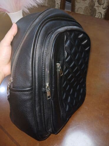 Qara rəngli mini bel çantası/ryukzak - Material: teksturlu süni dəri lalafo.az -da Qara rəngli mini bel çantası/ryukzak - Material: teksturlu süni dəri