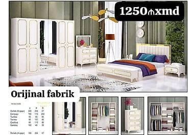 Yataq otağı dəsti – Orijinal fabrik istehsalı Dəst tərkibi və ölçülər lalafo.az -da Yataq otağı dəsti – Orijinal fabrik istehsalı Dəst tərkibi və ölçülər