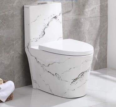 Mərmər naxışlı, monoblok tipli mərtəbə unitaz - Dizayn: Ağ rəngdə lalafo.az -da Mərmər naxışlı, monoblok tipli mərtəbə unitaz - Dizayn: Ağ rəngdə