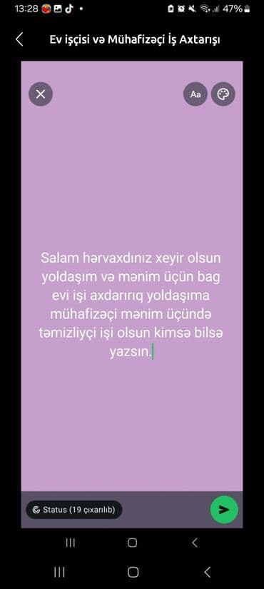 Xidmət: Ev işçisi və mühafizəçi işi axtarışı Təsvir: - Ailə cütlüyü lalafo.az -da Xidmət: Ev işçisi və mühafizəçi işi axtarışı Təsvir: - Ailə cütlüyü