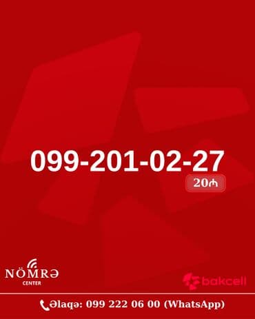 Nömrə: ( 099 ) ( 2010227 ), Yeni lalafo.az -da Nömrə: ( 099 ) ( 2010227 ), Yeni