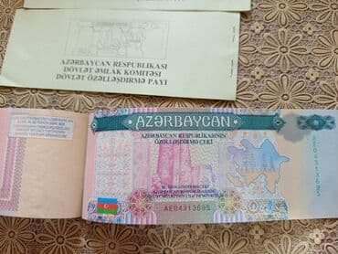 Məhsul: Azərbaycan Respublikasının özəlləşdirmə çeki (Dövlət Əmlak lalafo.az -da Məhsul: Azərbaycan Respublikasının özəlləşdirmə çeki (Dövlət Əmlak