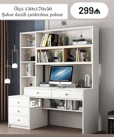 Kompüter masası yazı masasi lalafo.az -da Kompüter masası yazı masasi