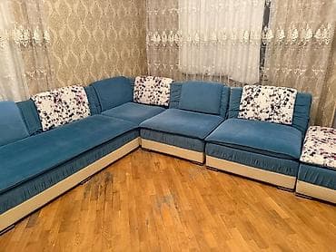 Künc divan dəsti – modul tipli - Rəng: mavi (açıq bej baza detalı) lalafo.az -da Künc divan dəsti – modul tipli - Rəng: mavi (açıq bej baza detalı)