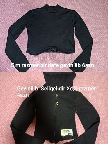 Svitşot, S, rəng - Qara lalafo.az -da Svitşot, S, rəng - Qara