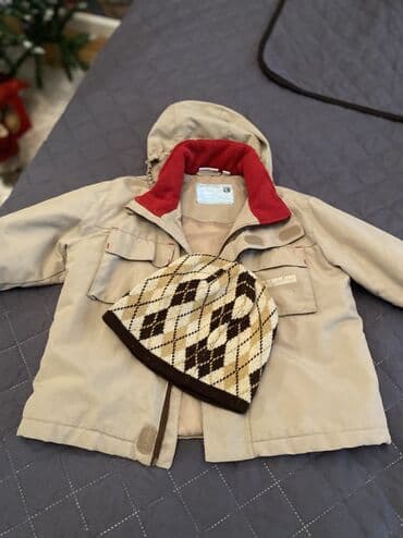 Uşaq üçün qış dəsti: kapüşonlu qış gödəkçəsi + toxunma papaq dest 10 lalafo.az -da Uşaq üçün qış dəsti: kapüşonlu qış gödəkçəsi + toxunma papaq dest 10