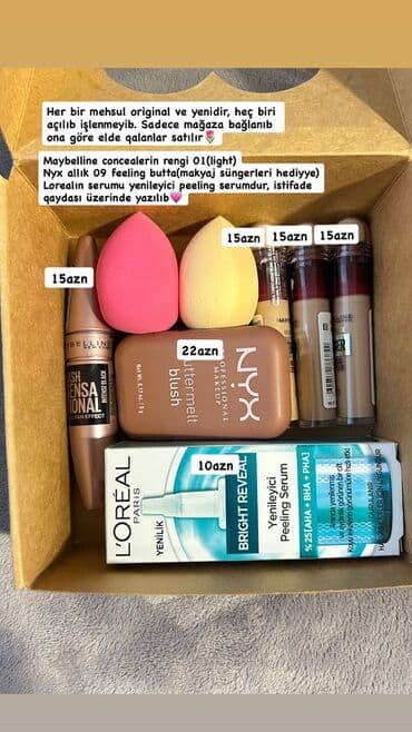 Kosmetik dəst, Maybelline, 7 məhsul, Yeni lalafo.az -da Kosmetik dəst, Maybelline, 7 məhsul, Yeni