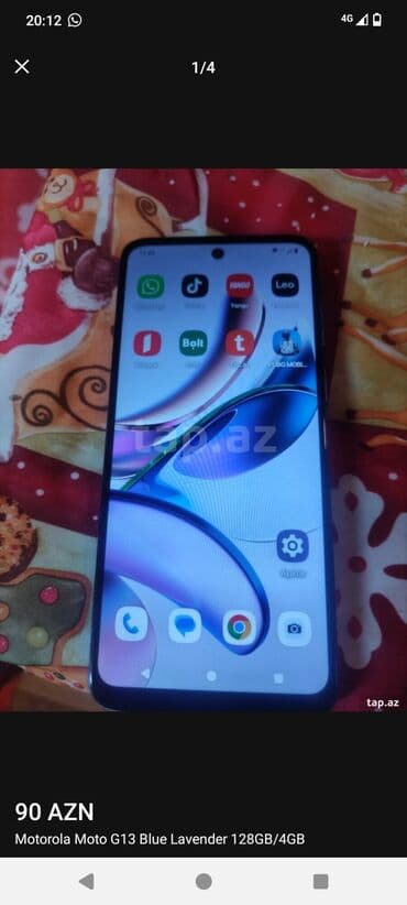Motorola Moto G13, 128 GB, rəng - Bənövşəyi, Barmaq izi lalafo.az -da Motorola Moto G13, 128 GB, rəng - Bənövşəyi, Barmaq izi
