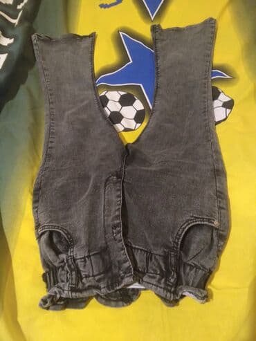 Uşaq üçün denim kombinezon-şort - Material: Yuyulmuş boz rəngli denim lalafo.az -da Uşaq üçün denim kombinezon-şort - Material: Yuyulmuş boz rəngli denim