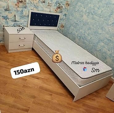 Yeni, Təknəfərlik çarpayı, Matras ilə lalafo.az -da Yeni, Təknəfərlik çarpayı, Matras ilə