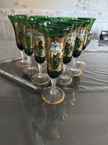 Qədəhlər, rəng - Yaşıl, Xrustal, 12 ədədli dəst, 250 ml, Çexiya lalafo.az -da Qədəhlər, rəng - Yaşıl, Xrustal, 12 ədədli dəst, 250 ml, Çexiya