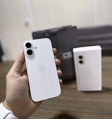 IPhone 16, 128 GB, Ağ, Zəmanət, Simsiz şarj, Face ID lalafo.az -da IPhone 16, 128 GB, Ağ, Zəmanət, Simsiz şarj, Face ID