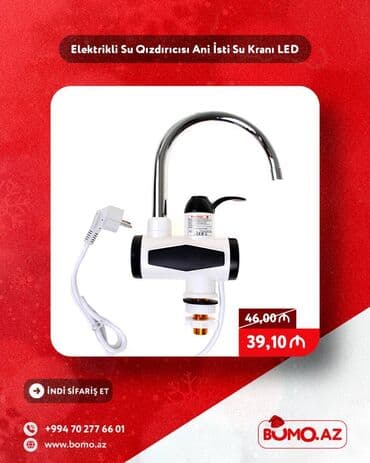 🎄✨ Yeni il ENDİRİMİ! ✨🎄 🔥 Elektrikli Su Qızdırıcısı Ani İsti Su Kranı lalafo.az -da 🎄✨ Yeni il ENDİRİMİ! ✨🎄 🔥 Elektrikli Su Qızdırıcısı Ani İsti Su Kranı