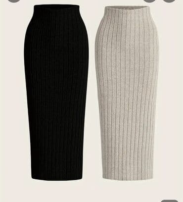 Qadınlar üçün hazırlanmış bu uzun ətək, qabırğalı toxuması ilə lalafo.az -da Qadınlar üçün hazırlanmış bu uzun ətək, qabırğalı toxuması ilə