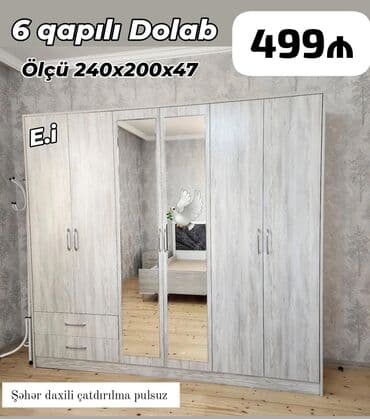 Yeni, Düz dolab, Qarderob, paltar dolabı lalafo.az -da Yeni, Düz dolab, Qarderob, paltar dolabı