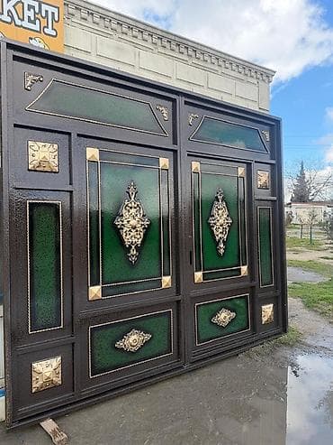 Dəmir Həyət darvazası, Yana açılan, Mexaniki, Qapı ilə, rəng - Qara, Kredit yoxdur lalafo.az -da Dəmir Həyət darvazası, Yana açılan, Mexaniki, Qapı ilə, rəng - Qara, Kredit yoxdur