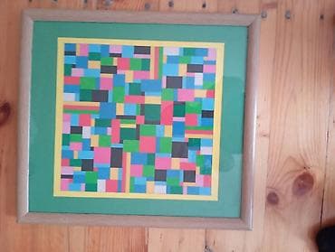 Abstrakt geometrik tablo – çərçivəli - Rəsm: Rəngarəng kvadrat və lalafo.az -da Abstrakt geometrik tablo – çərçivəli - Rəsm: Rəngarəng kvadrat və