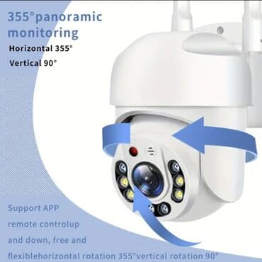 Wi‑Fi IP PTZ təhlükəsizlik kamerası - 355° üfüqi, 90° şaquli dönmə lalafo.az -da Wi‑Fi IP PTZ təhlükəsizlik kamerası - 355° üfüqi, 90° şaquli dönmə