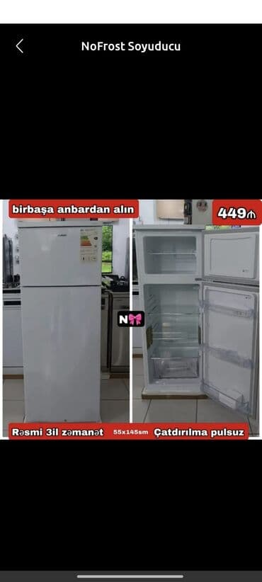 NoFrost Soyuducu - Üstdən dondurucu, altdan soyuducu bölmə - NoFrost lalafo.az -da NoFrost Soyuducu - Üstdən dondurucu, altdan soyuducu bölmə - NoFrost