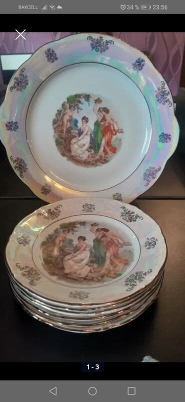 Boşqablar, 6 ədədli dəst, Farfor, Almaniya lalafo.az -da Boşqablar, 6 ədədli dəst, Farfor, Almaniya