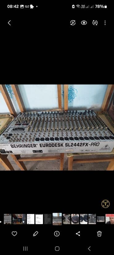 Behringer Eurodesk SL2442FX-PRO mikser - 24 mono kanal + 4 stereo lalafo.az -da Behringer Eurodesk SL2442FX-PRO mikser - 24 mono kanal + 4 stereo