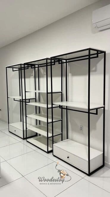 Mağaza və ofislər üçün metal karkaslı vitrin/raflar - Minimalist lalafo.az -da Mağaza və ofislər üçün metal karkaslı vitrin/raflar - Minimalist