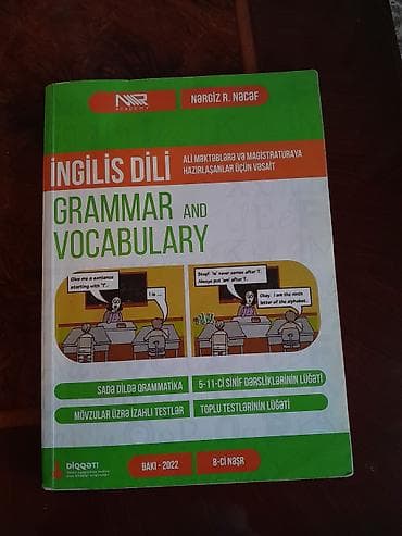 Məhsul: İngilis dili “Grammar and Vocabulary” kitabı Müəllif: Nərgiz lalafo.az -da Məhsul: İngilis dili “Grammar and Vocabulary” kitabı Müəllif: Nərgiz