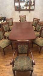 Qonaq otağı üçün, İşlənmiş, Açılan, Kvadrat masa, 8 stul lalafo.az -da Qonaq otağı üçün, İşlənmiş, Açılan, Kvadrat masa, 8 stul