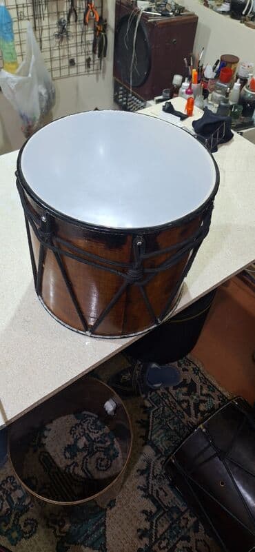 Fleytalar: Taxta korpuslu qaval/tapança (nağara) – klassik iplə gərmə sistemi - lalafo.az -da — 3 Fleytalar: Taxta korpuslu qaval/tapança (nağara) – klassik iplə gərmə sistemi - — 3