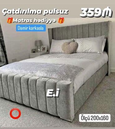 Yeni, İkinəfərlik çarpayı, Matras ilə lalafo.az -da Yeni, İkinəfərlik çarpayı, Matras ilə