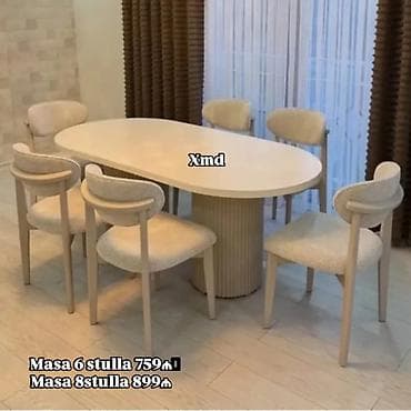 Qonaq otağı üçün, Yeni, Açılmayan, Oval masa, 6 stul lalafo.az -da Qonaq otağı üçün, Yeni, Açılmayan, Oval masa, 6 stul