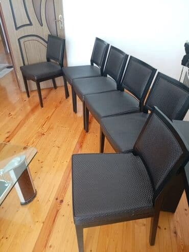 Qonaq otağı üçün, Açılan, Dördbucaq masa, 6 stul lalafo.az -da Qonaq otağı üçün, Açılan, Dördbucaq masa, 6 stul