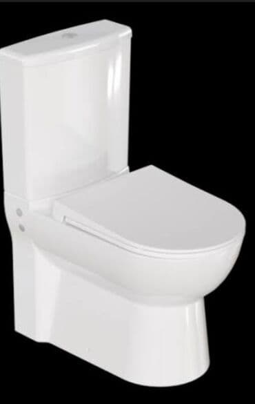 Cмесители для душа: Tualet kompaktı – ikişaqullu, mərməri parıltılı ağ keramika - at lalafo.az — 2 Cмесители для душа: Tualet kompaktı – ikişaqullu, mərməri parıltılı ağ keramika - — 2