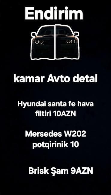 Kamar Avto Detal — Endirim! - Hyundai Santa Fe hava filtri — 10 AZN - lalafo.az -da Kamar Avto Detal — Endirim! - Hyundai Santa Fe hava filtri — 10 AZN -