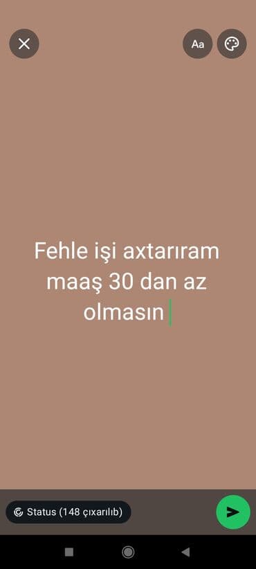 Fehle işi axtarıram maaş görüləcək işe göre deyişecek yaş 28 di lalafo.az -da Fehle işi axtarıram maaş görüləcək işe göre deyişecek yaş 28 di